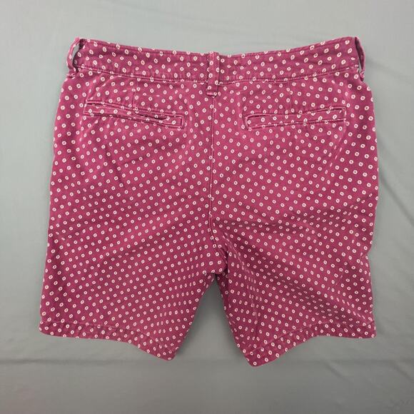 Hollister Shorts Mens 31 Purple White Classic Fit Polka Dot Casual Summer Cotton - Picture 3 of 5